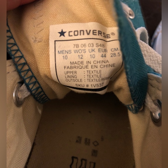 SOLD!!!Converse All Star Chuck Taylor Low Top Men 10 Women 12 - Picture 6 of 8